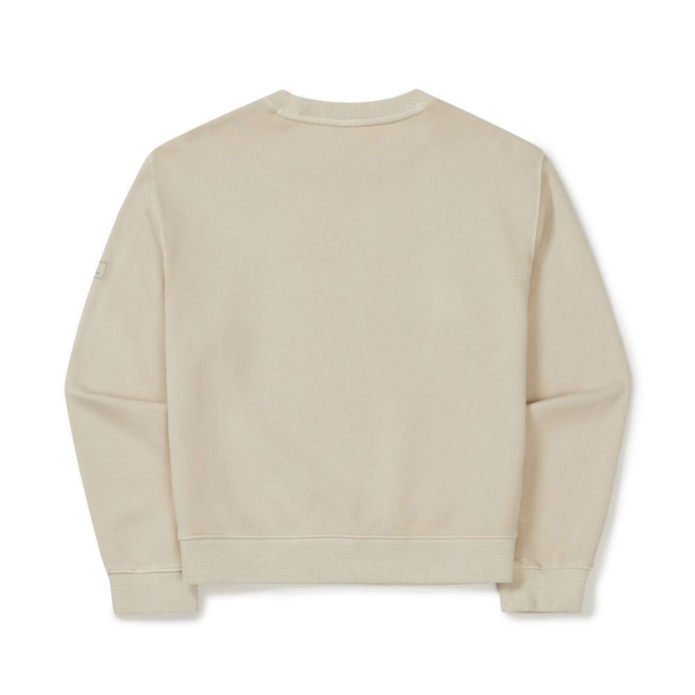 피그먼트 여성 맨투맨 Beige