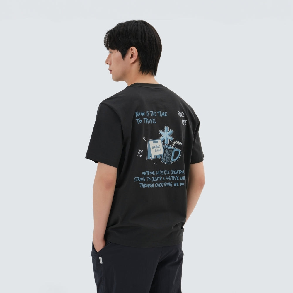 에어로쿨 머그 반팔 티셔츠 Dark Charcoal