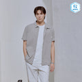 냉감 루트 반팔 셔츠 Fog Gray