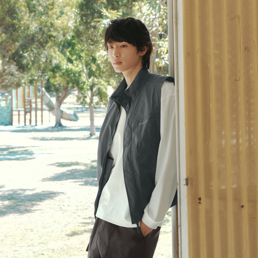 타슬란 스탠드넥 베스트 Urban Green