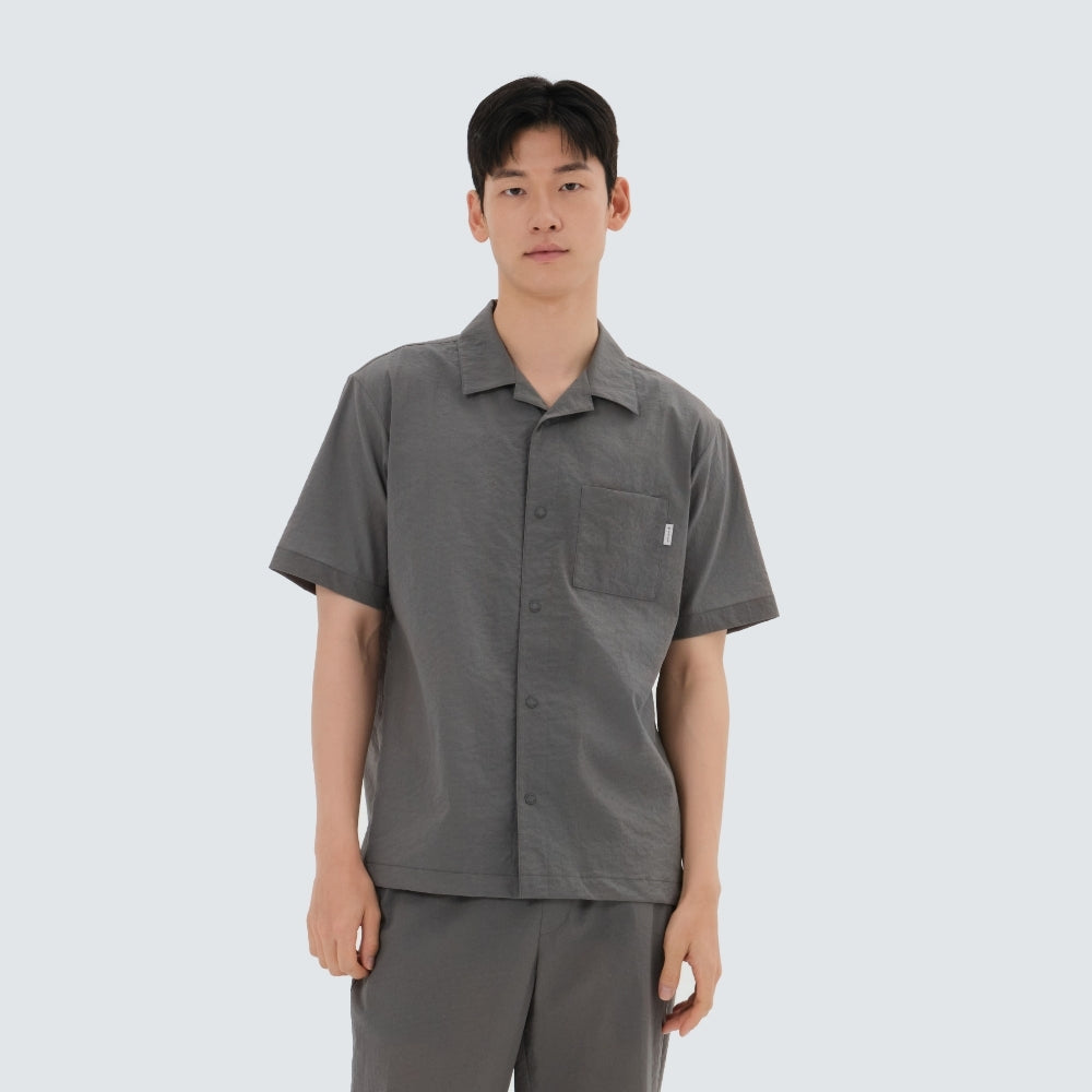 미닛 반팔 셔츠 Dark Gray