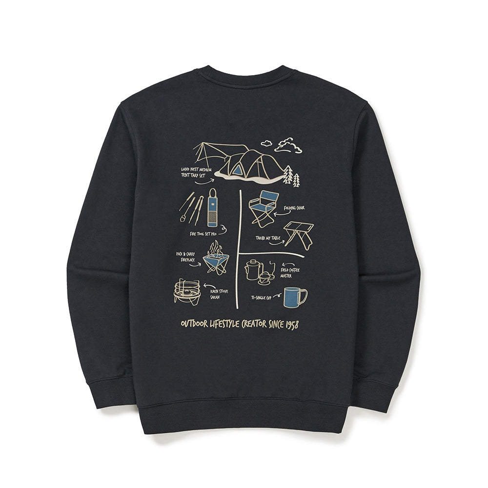 피크닉 맨투맨 Dark Navy