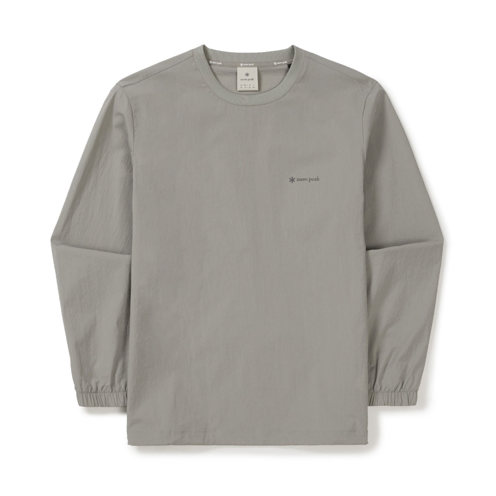 루트 레터링 우븐 패치 맨투맨 Fog Gray