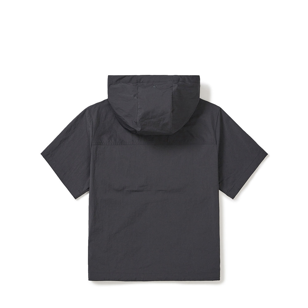 루트 여성 후드 반팔 바람막이 Charcoal