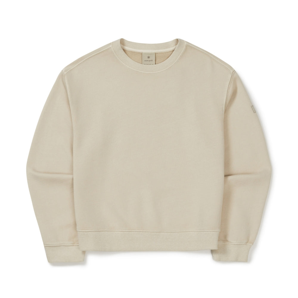 피그먼트 여성 맨투맨 Beige