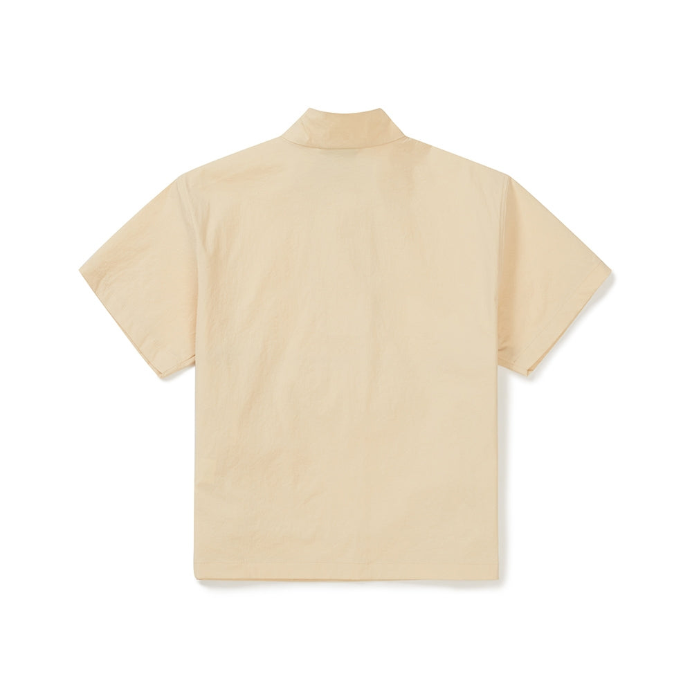 키즈 냉감 루트 스탠드넥 반팔 아노락 Light Yellow