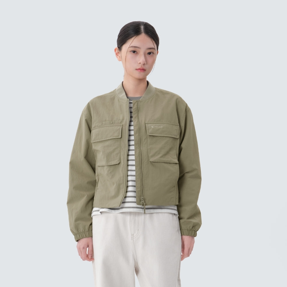 캠플 여성 봄버 자켓 Vintage Khaki