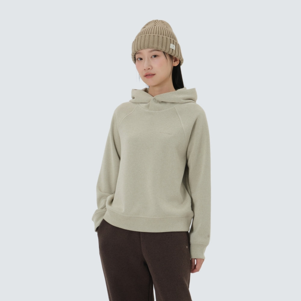 니트 여성 후드 티셔츠 Beige