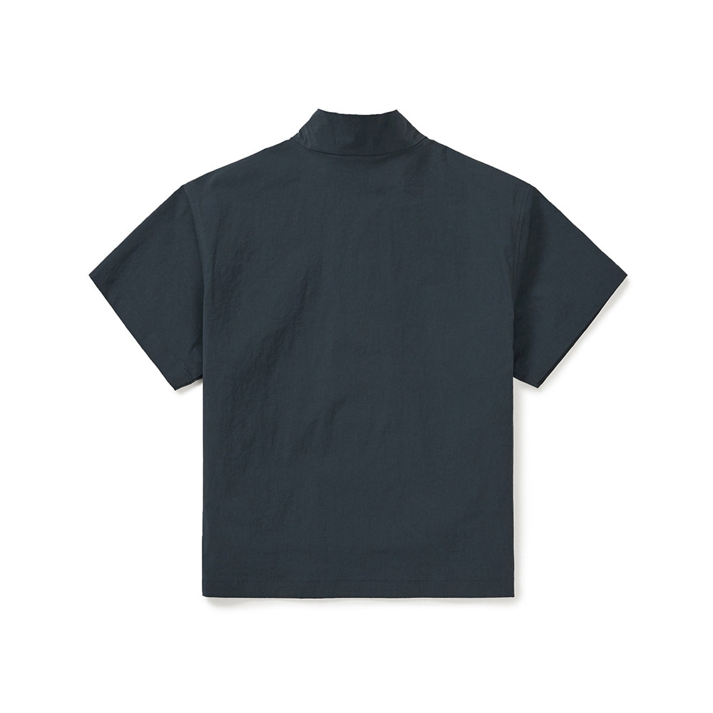 키즈 냉감 루트 스탠드넥 반팔 아노락 Vintage Green