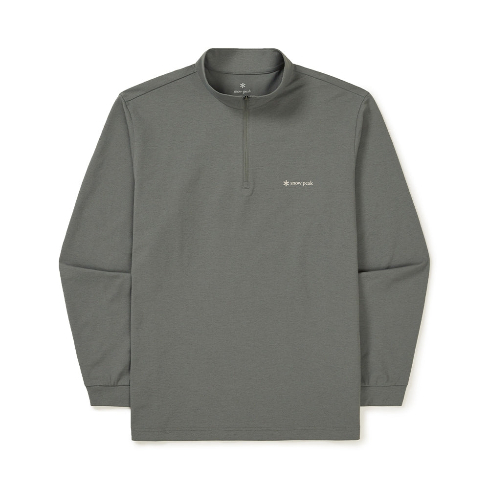 퀵드라이 반집업 긴팔 티셔츠 Dark Gray