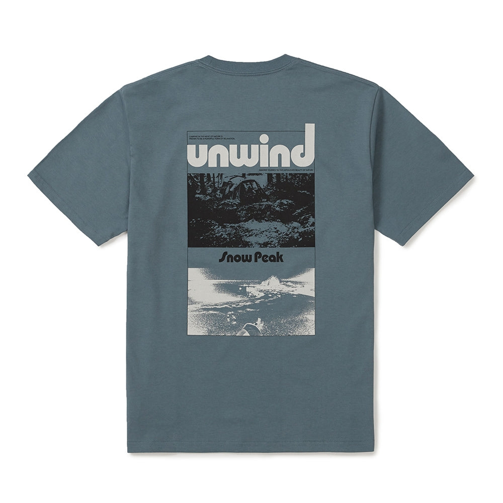UNWIND 그래픽 반팔 티셔츠 Blue
