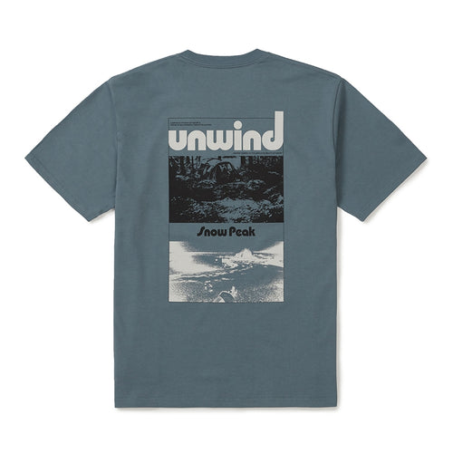 UNWIND 그래픽 반팔 티셔츠 Blue