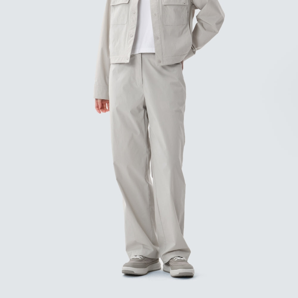 워크 여성 세미 와이드 팬츠 Light Beige