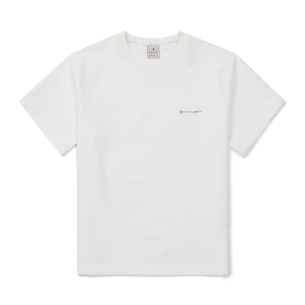 클래식 우븐 반팔 티셔츠 White