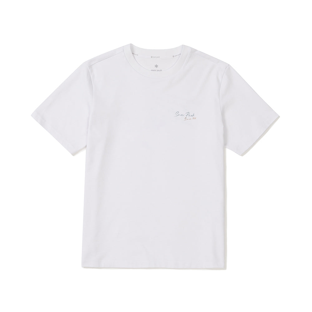 아스킨 여성 레터링 반팔 티셔츠 White