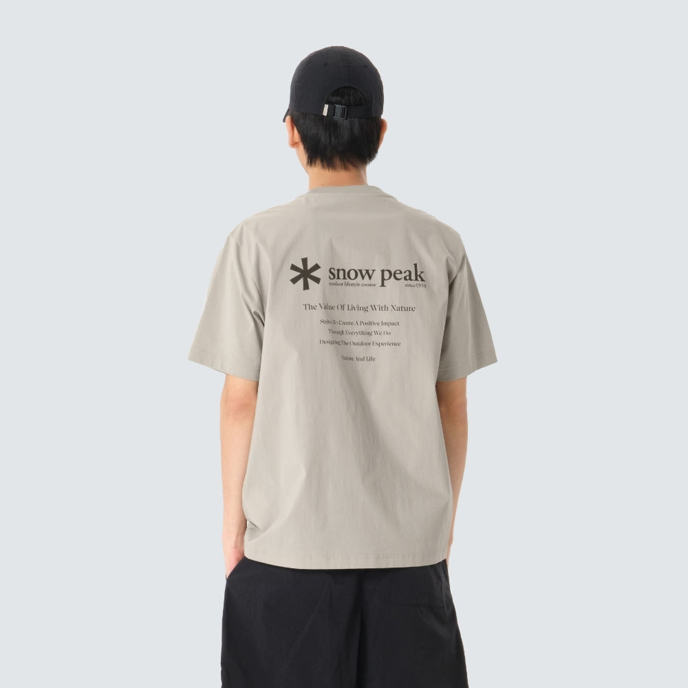 클랜드 하이브리드 반팔 티셔츠 Light Beige