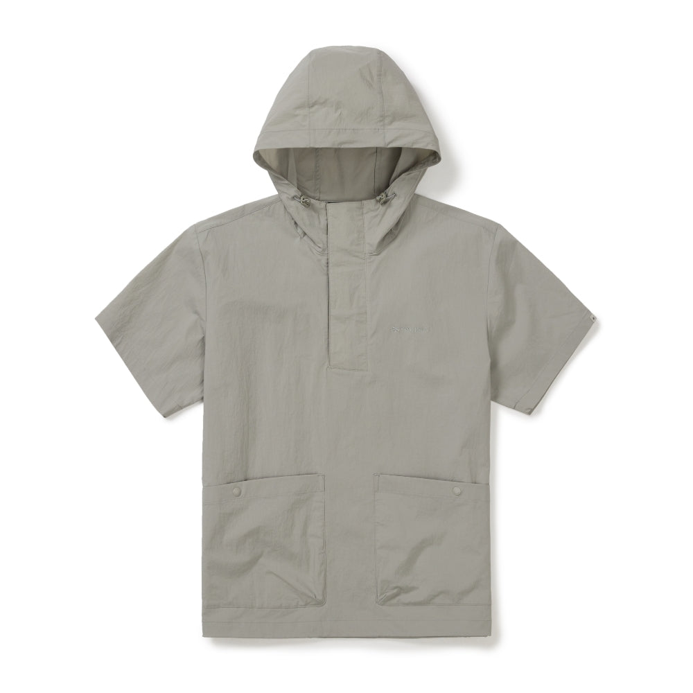 루트 후드 반팔 아노락 Gray
