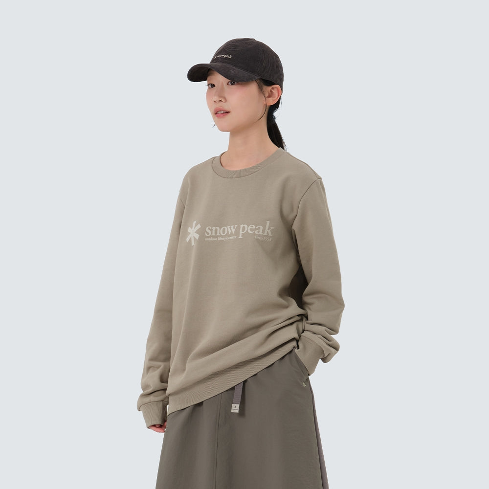 빅로고 맨투맨 Khaki Beige