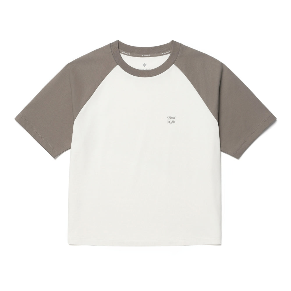 에어로쿨 여성 배색 반팔 티셔츠 Vintage Gray