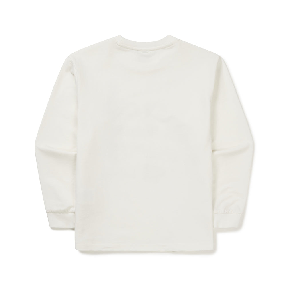 키즈 두들 그래픽 긴팔 티셔츠 Off White