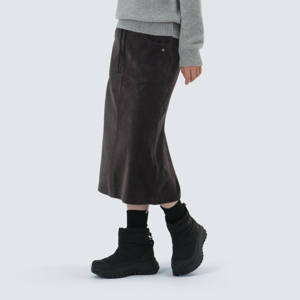 코듀로이 여성 스커트 Dark Charcoal