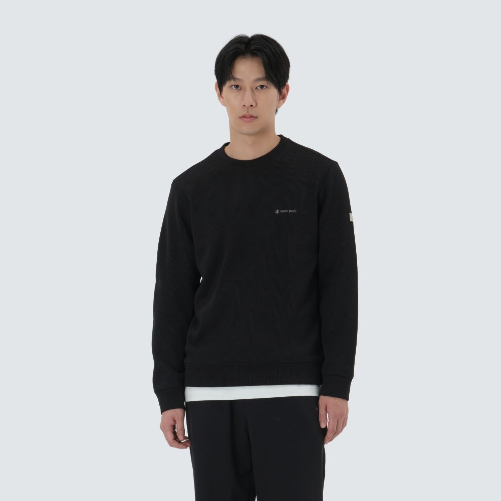 니트 맨투맨 Black