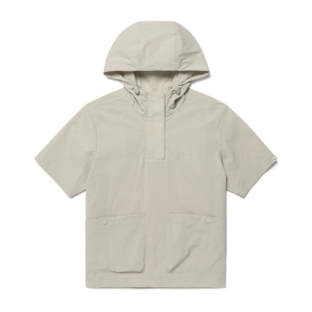 루트 여성 후드 반팔 아노락 Light Beige
