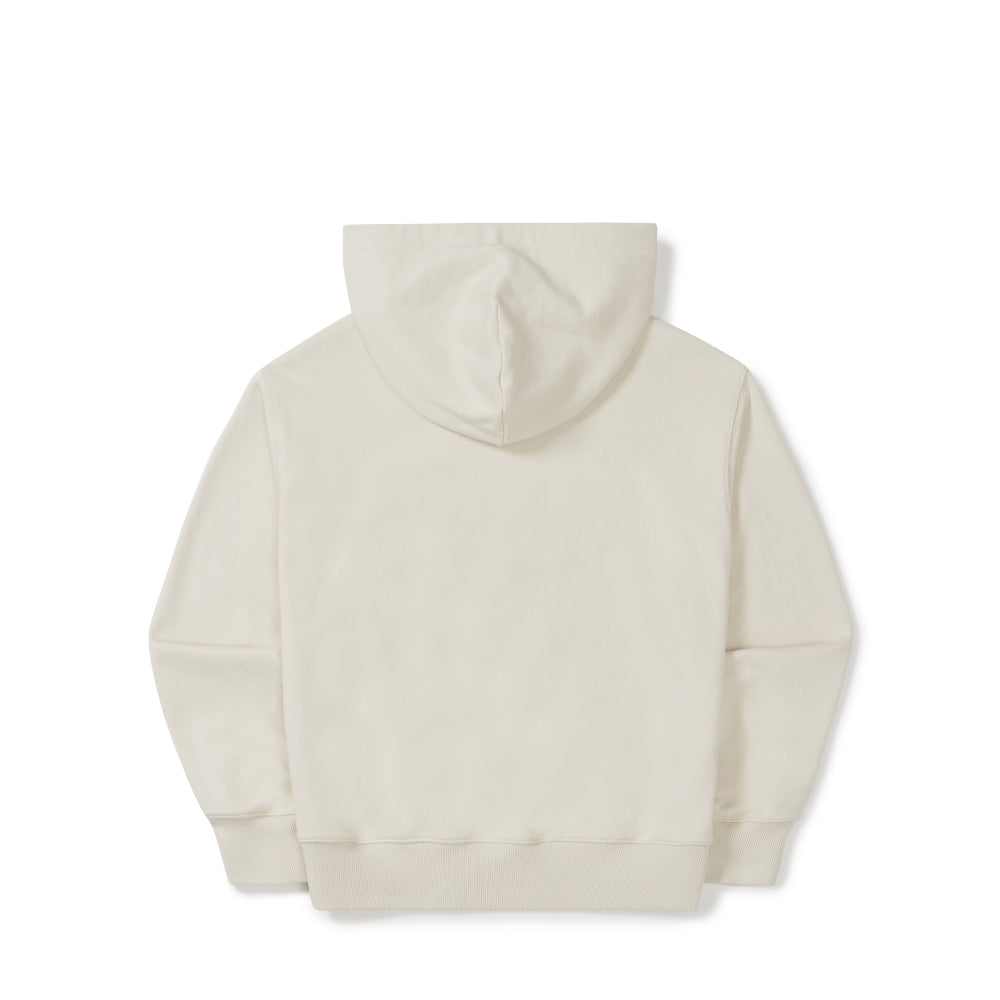 여성 레터링 세미크롭 후드 티셔츠 Sand Beige