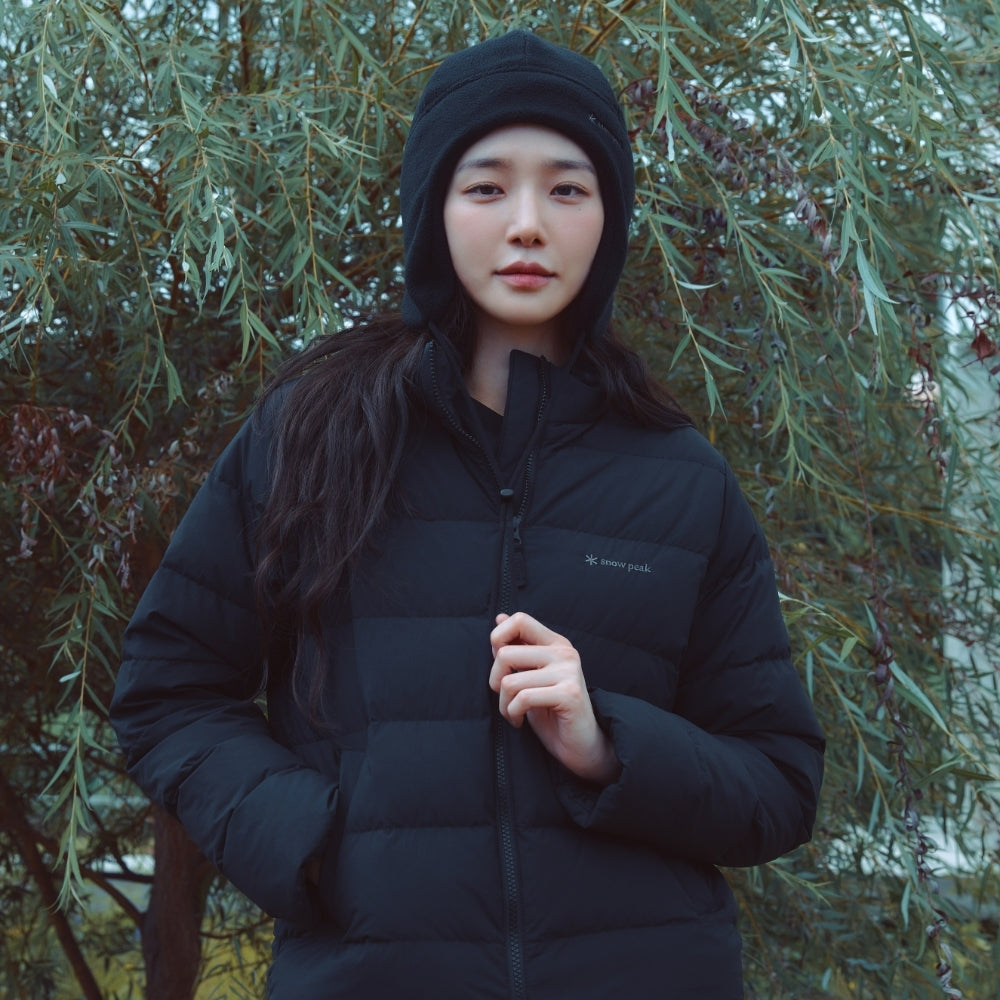 랜드에어 여성 스탠드넥 경량 다운 자켓 Black