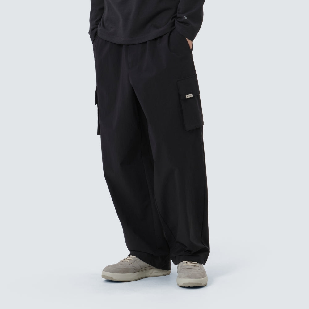 루트 카고 스트링 팬츠 Black