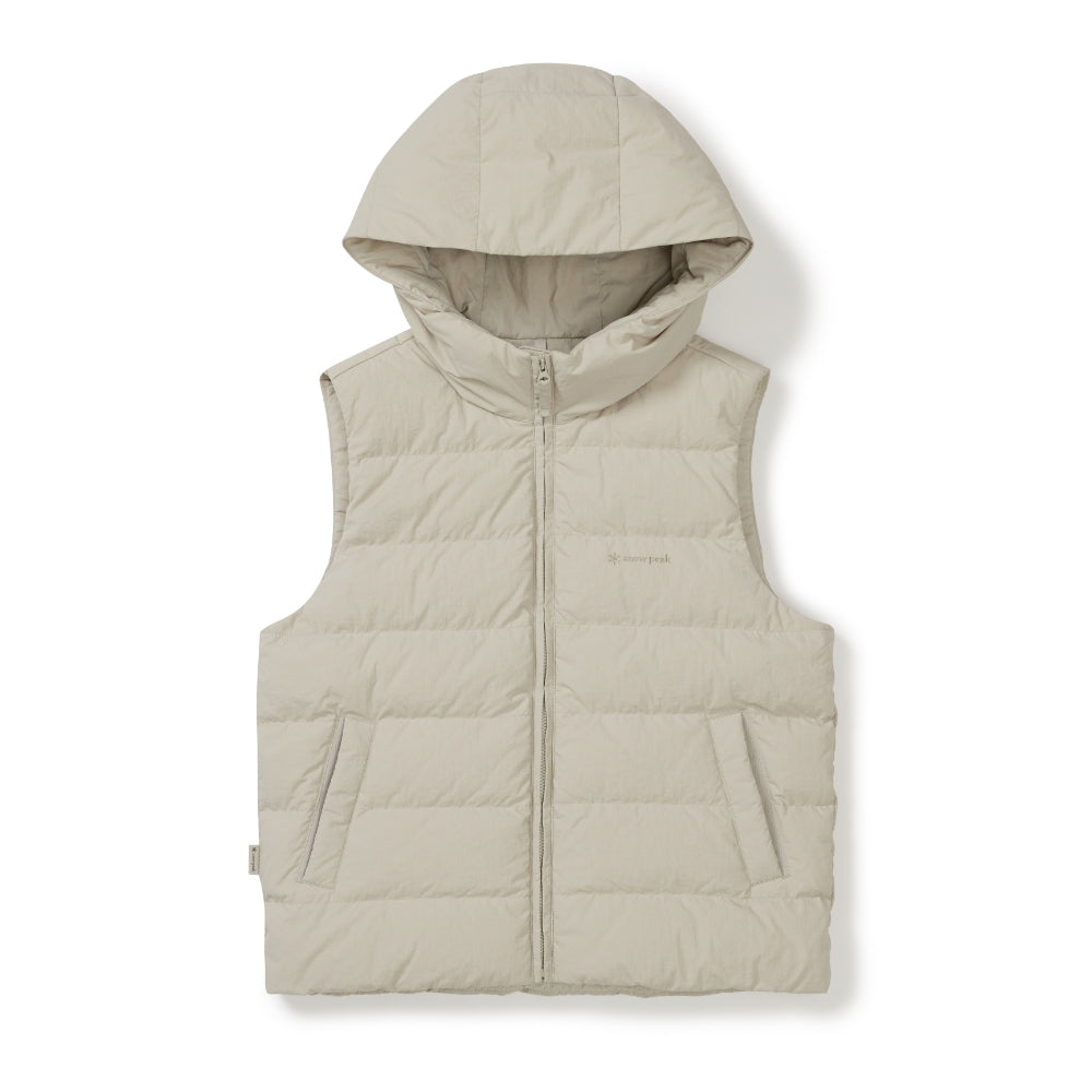 랜드 여성 후드 경량 다운 베스트 Light Beige