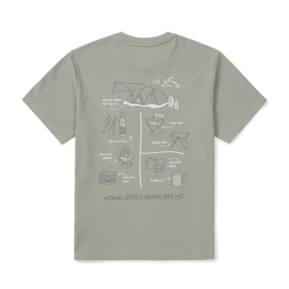 소로나 기어 반팔 티셔츠 Smog Khaki