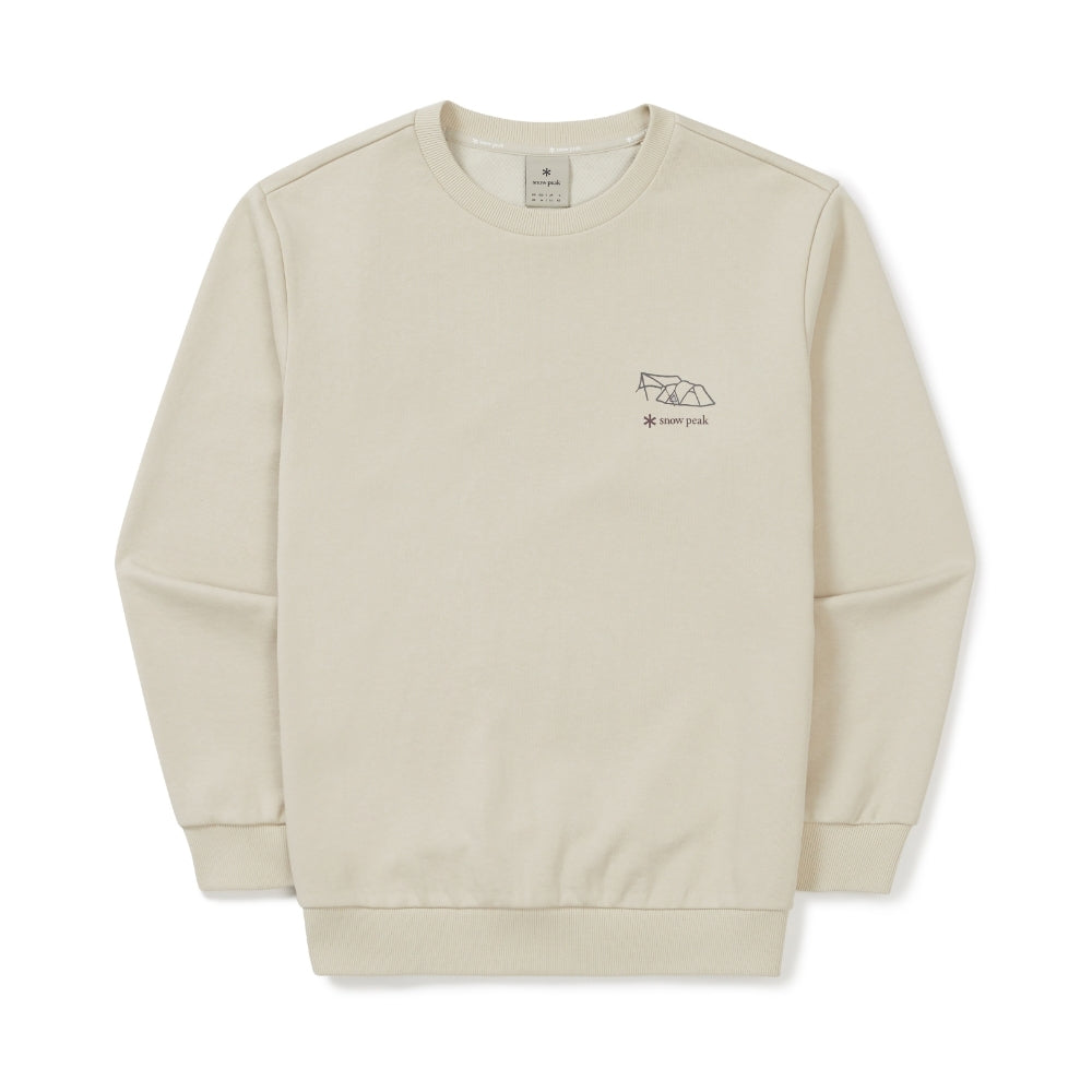 텐트 그래픽 맨투맨 Light Beige