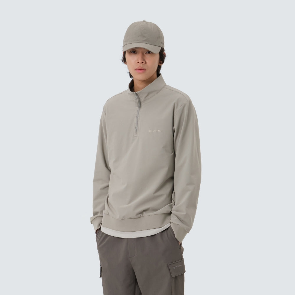라고 반집업 맨투맨 Fog Gray