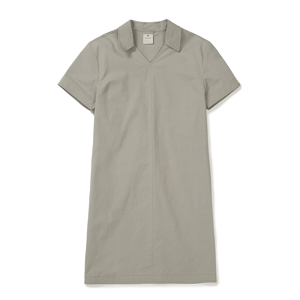 워크 카라넥 원피스 Teal Khaki