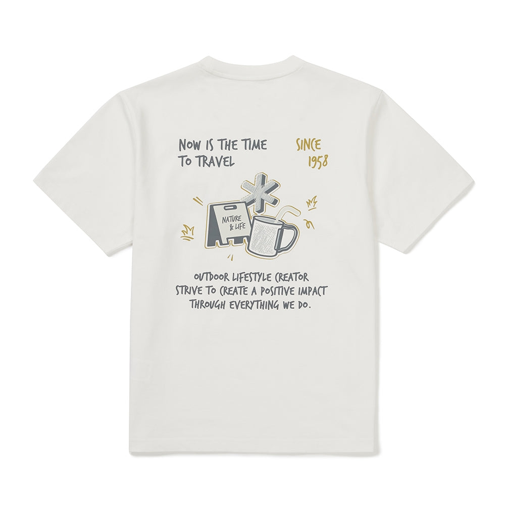 에어로쿨 머그 반팔 티셔츠 Off White