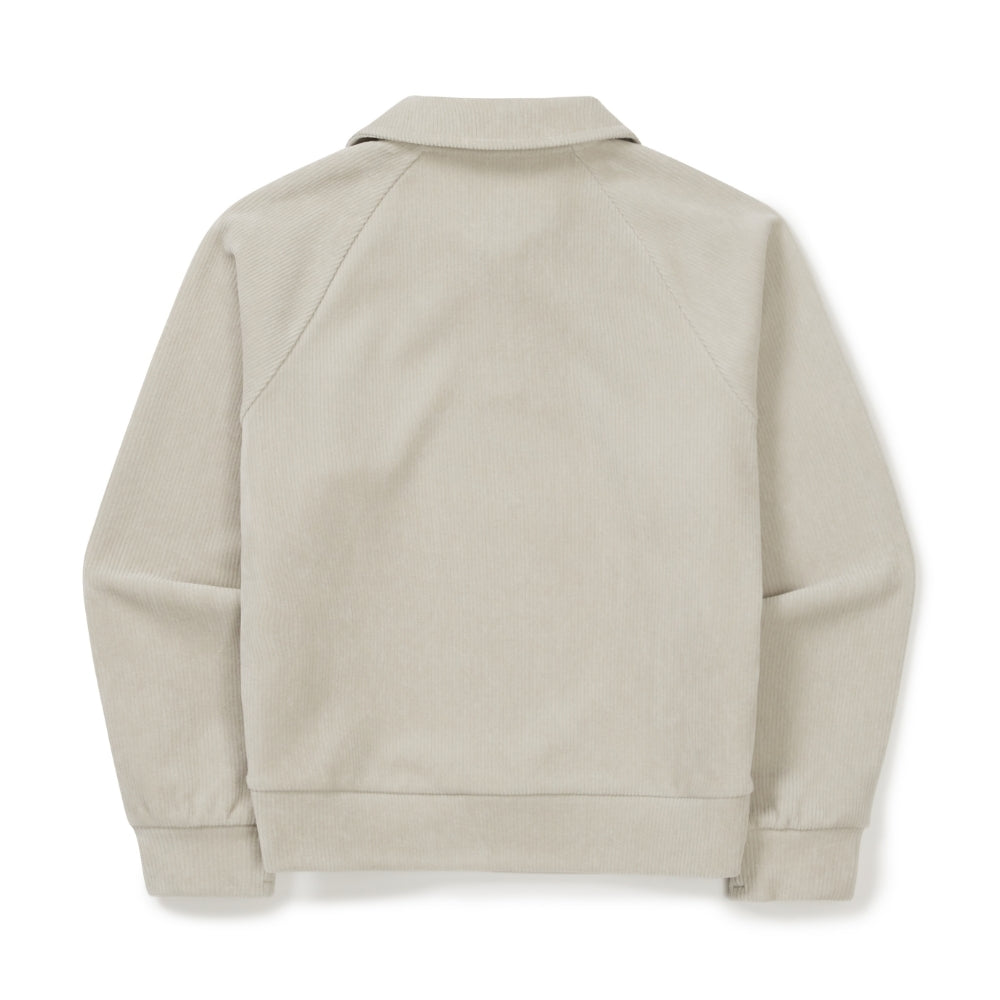 코듀로이 여성 반집업 맨투맨 Light Beige