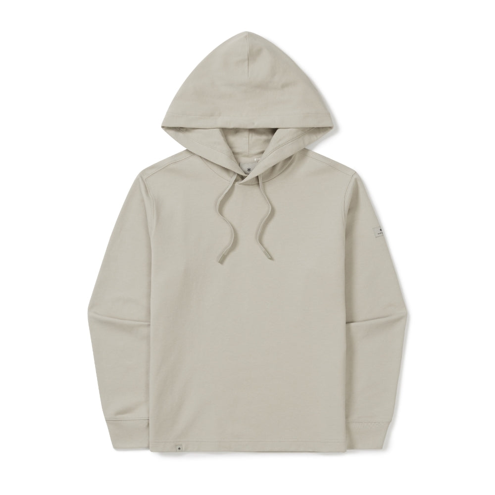 베이직 여성 세미크롭 후드 티셔츠 Light Beige