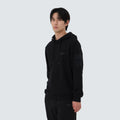 랜드 포켓 후드 티셔츠 Black