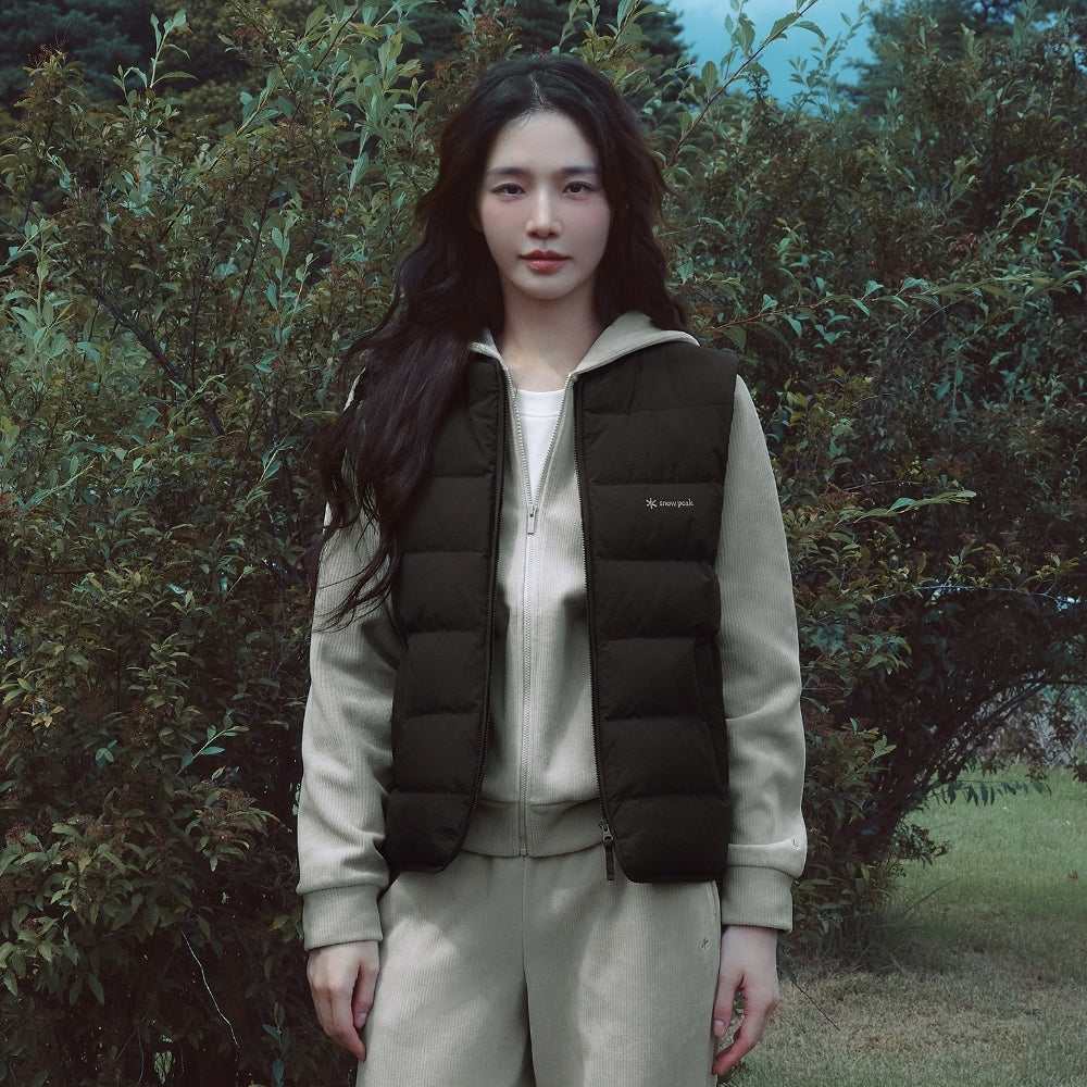 랜드 여성 경량 다운 베스트 Choco Brown