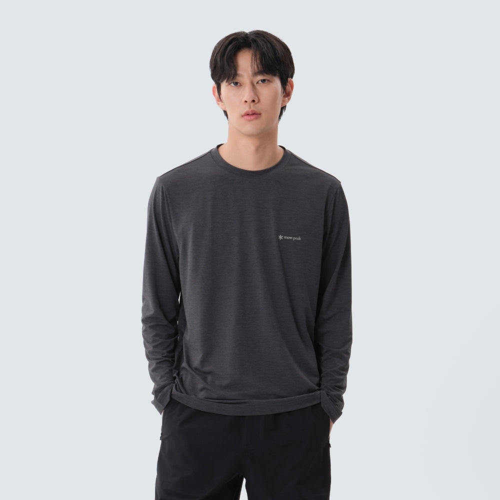 델타 퀵드라이 긴팔 티셔츠 Charcoal