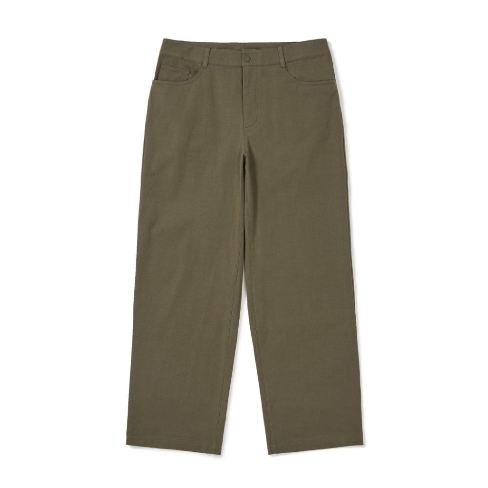 클랜드 세미 와이드 팬츠 Yellow Khaki