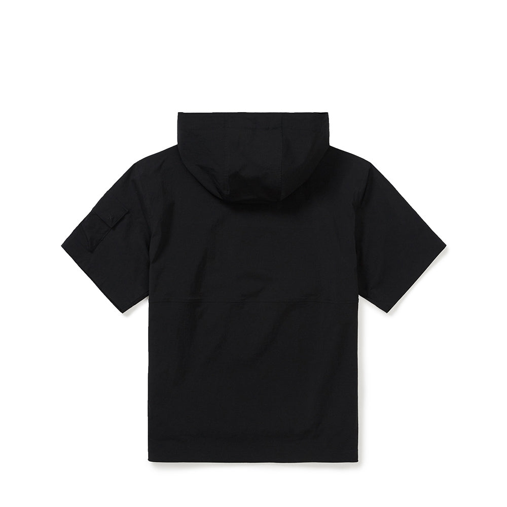루트 후드 반팔 아노락 Black