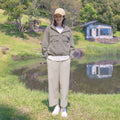 루트 여성 세미 와이드 팬츠 Light Beige