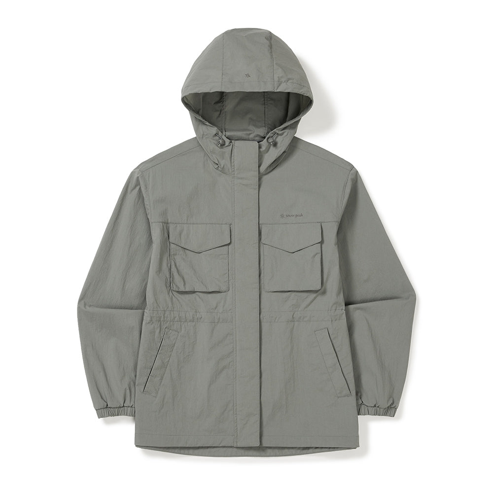 루트 여성 중기장 바람막이 Light Khaki