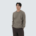 써밋그리드 맨투맨 Tan Gray