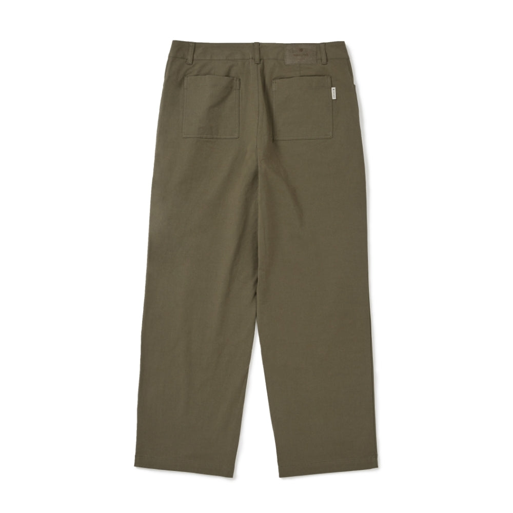 클랜드 세미 와이드 팬츠 Yellow Khaki