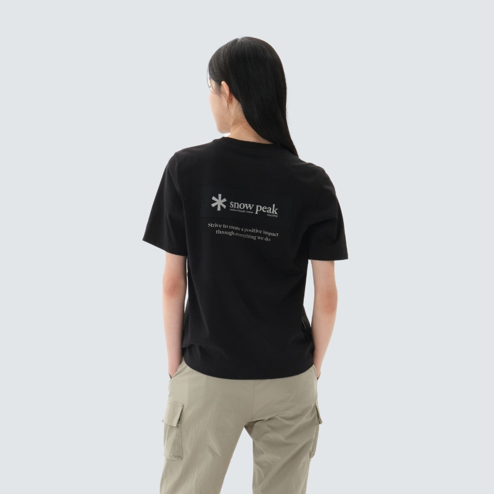 에어로쿨 우븐 패치 반팔 티셔츠 Black