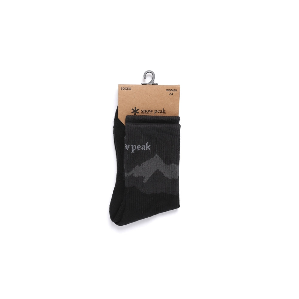 내추럴 패턴 크루삭스 Black