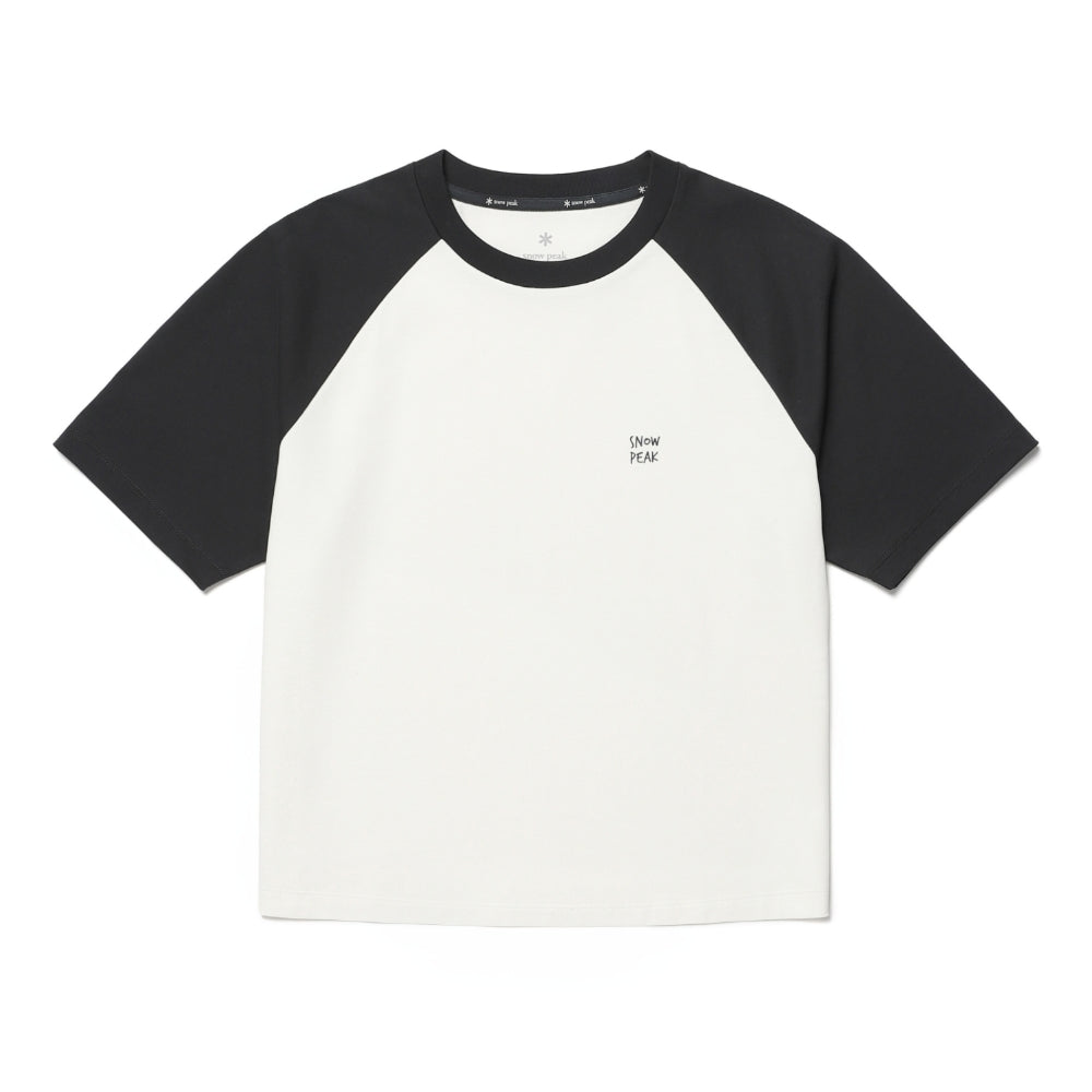 에어로쿨 여성 배색 반팔 티셔츠 Dark Navy
